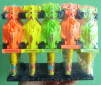 Autos de carrera con chicles